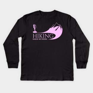 Hiking Radio Network - Pink Kids Long Sleeve T-Shirt